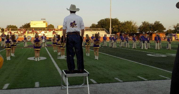 Drum Major and Cowboy Band